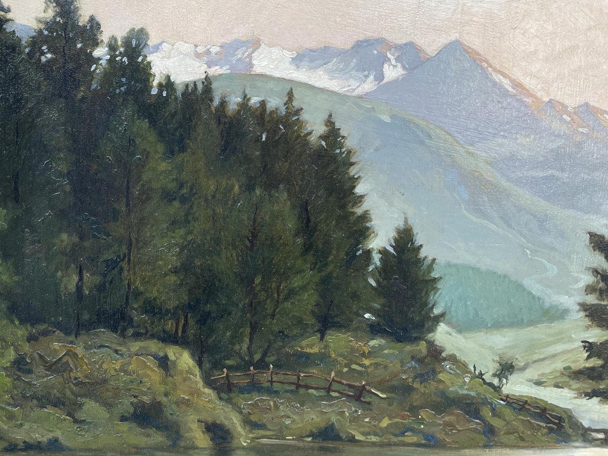 Paesaggio Alpino con Lago nell’Ötztal – August Weber-Brauns-photo-3