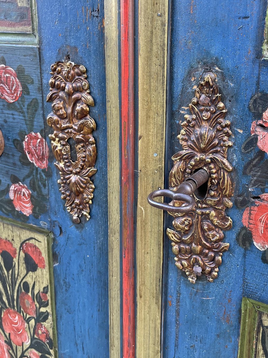 Armadio Dipinto datato 1850-photo-6