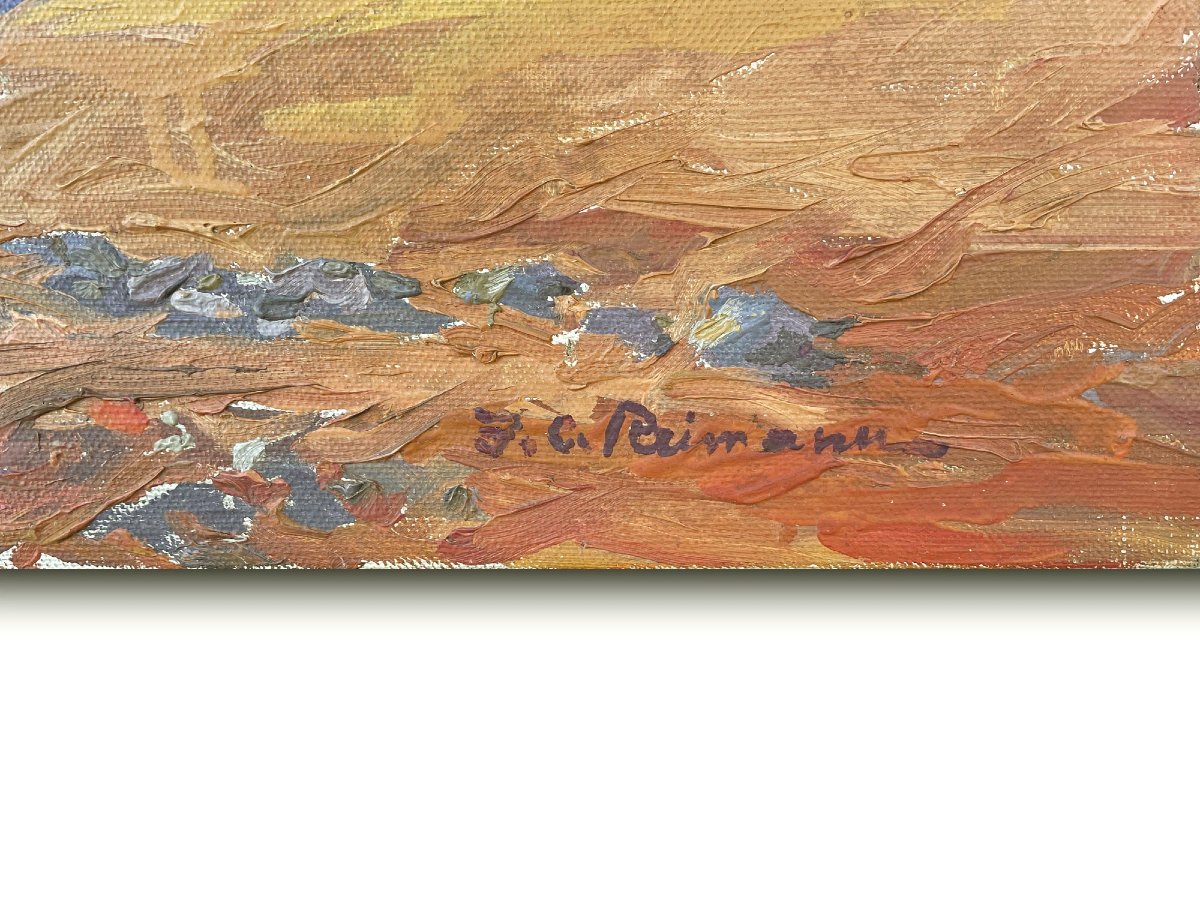 Dipinto Antico "Großglockner", F. Reimann-photo-3