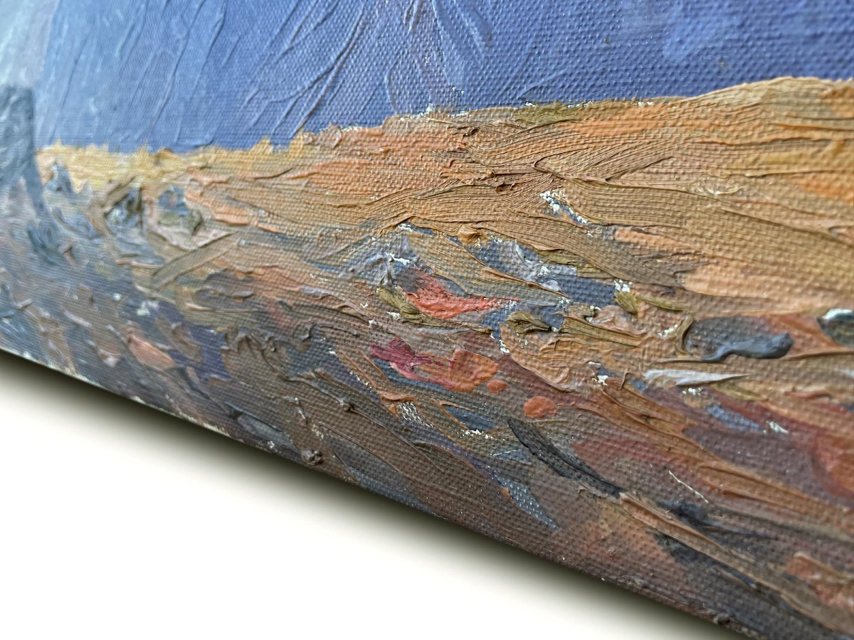 Dipinto Antico "Großglockner", F. Reimann-photo-6