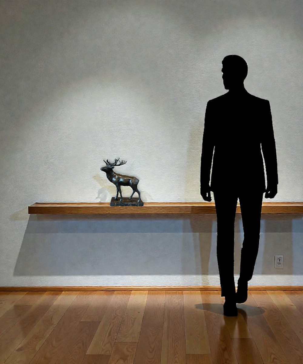 Statua di Cervo in Bronzo-photo-6