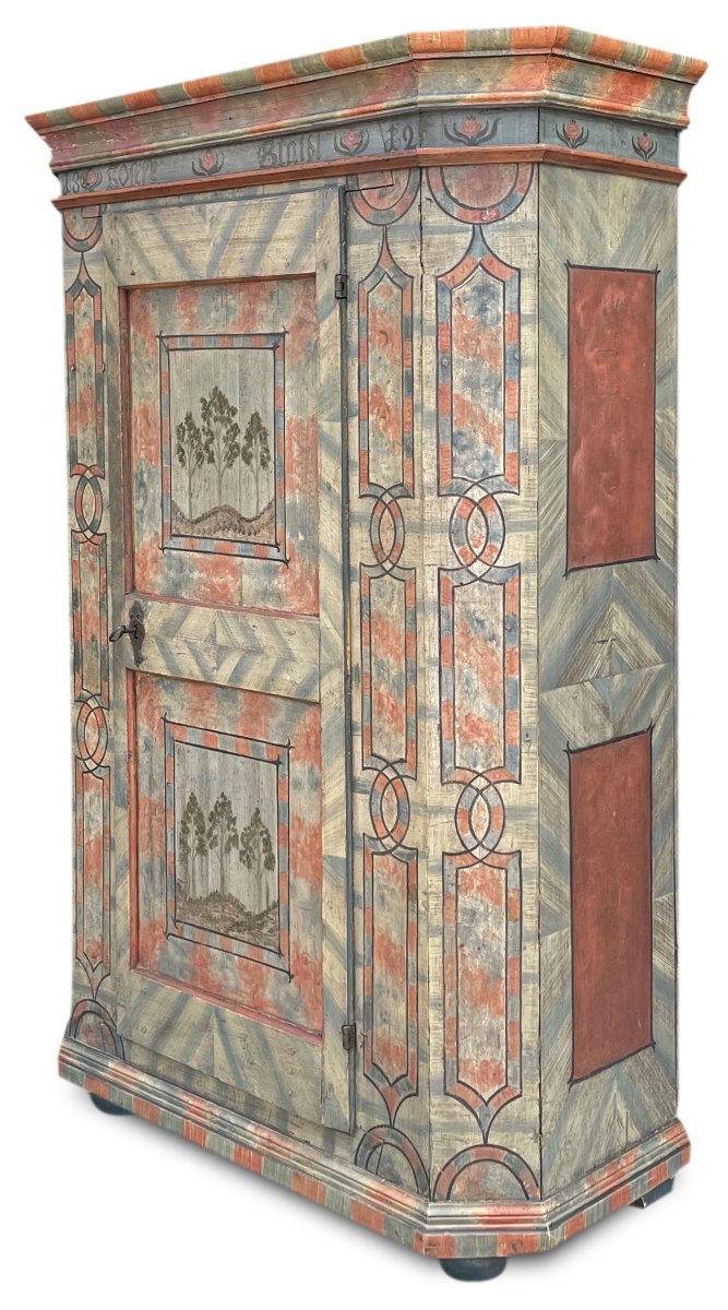 Armadio Dipinto Datato 1812  -photo-2
