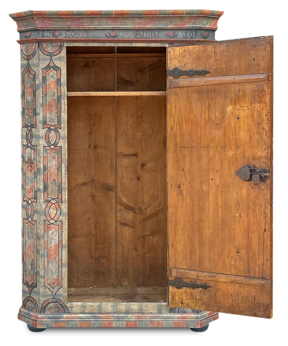 Armadio Dipinto Datato 1812  -photo-3