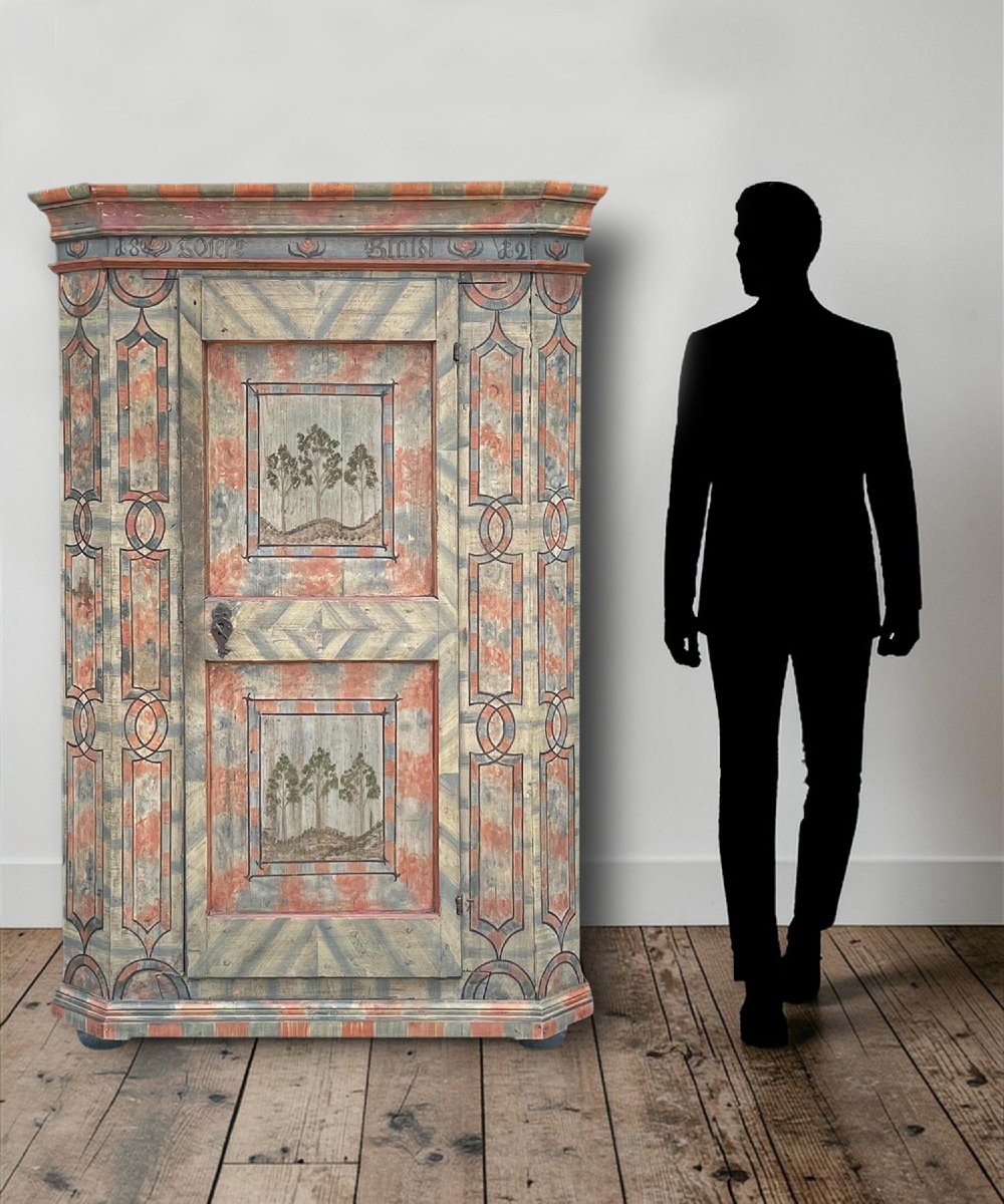 Armadio Dipinto Datato 1812  -photo-4