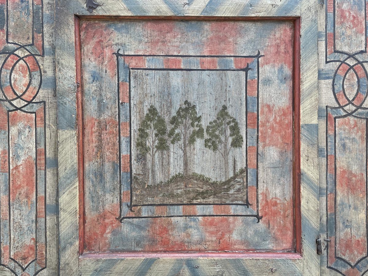 Armadio Dipinto Datato 1812  -photo-1