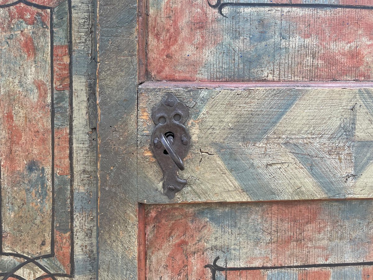 Armadio Dipinto Datato 1812  -photo-2