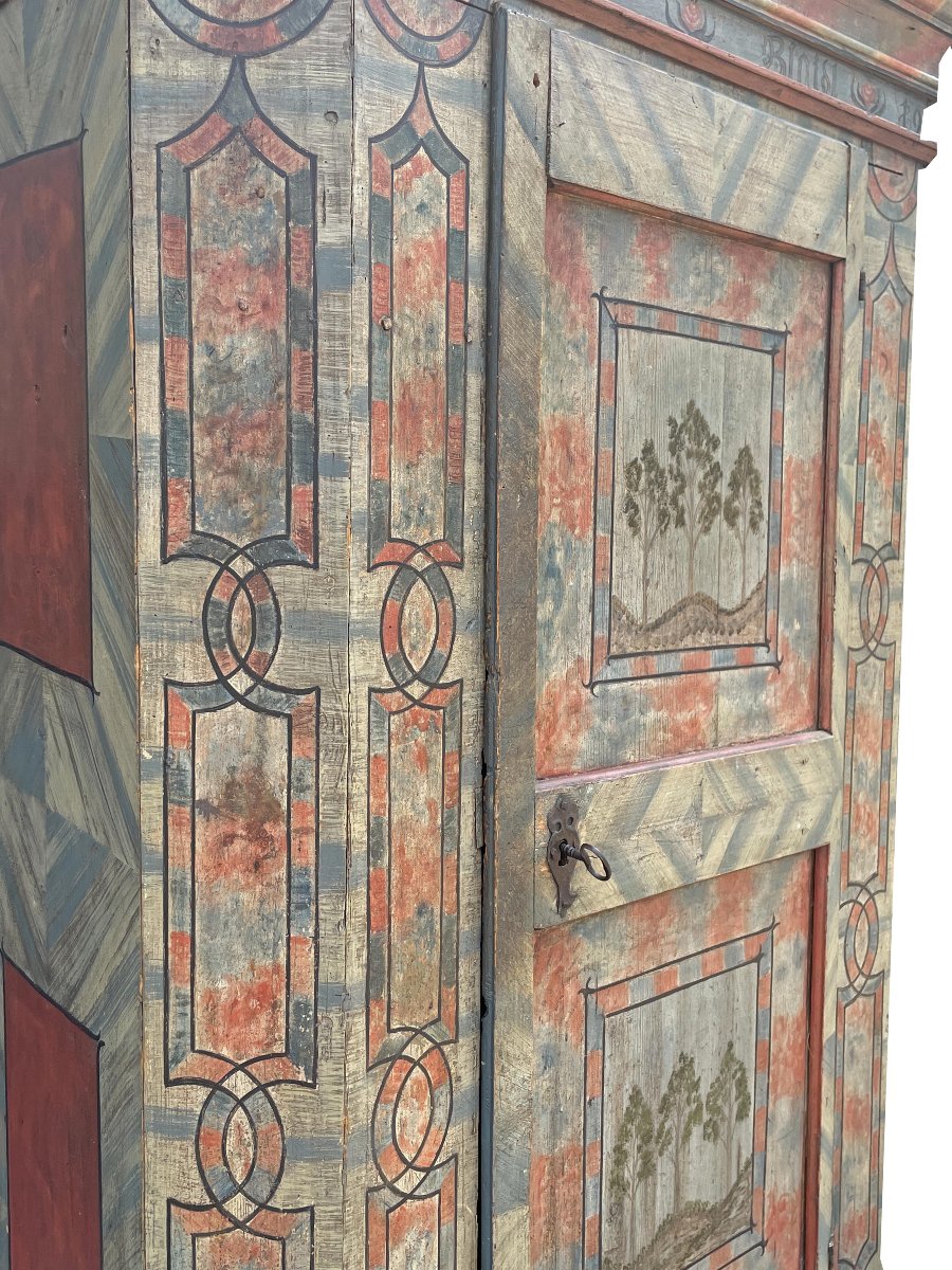 Armadio Dipinto Datato 1812  -photo-7