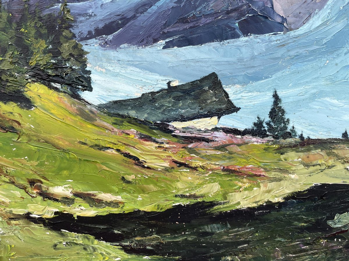 Paesaggio Alpino – Anton Dembinski, Metà del '900-photo-2