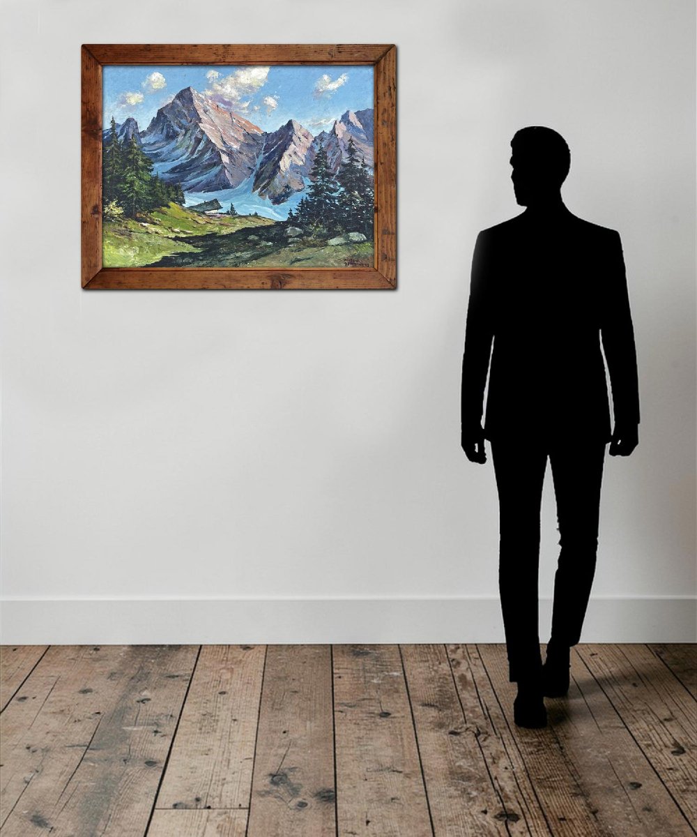 Paesaggio Alpino – Anton Dembinski, Metà del '900-photo-4