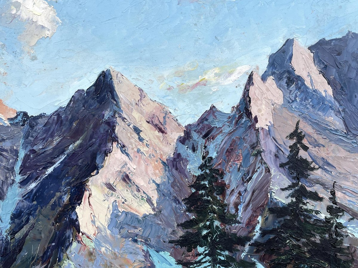 Paesaggio Alpino – Anton Dembinski, Metà del '900-photo-2