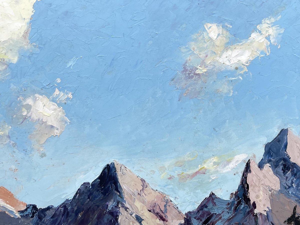 Paesaggio Alpino – Anton Dembinski, Metà del '900-photo-3