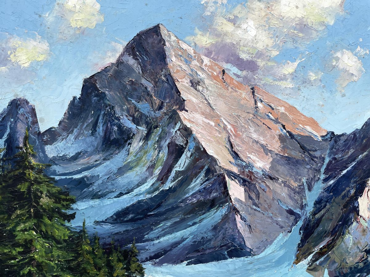 Paesaggio Alpino – Anton Dembinski, Metà del '900-photo-4