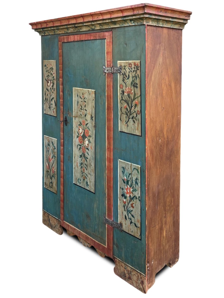 Armadio Antico Dipinto Tirolese -photo-1
