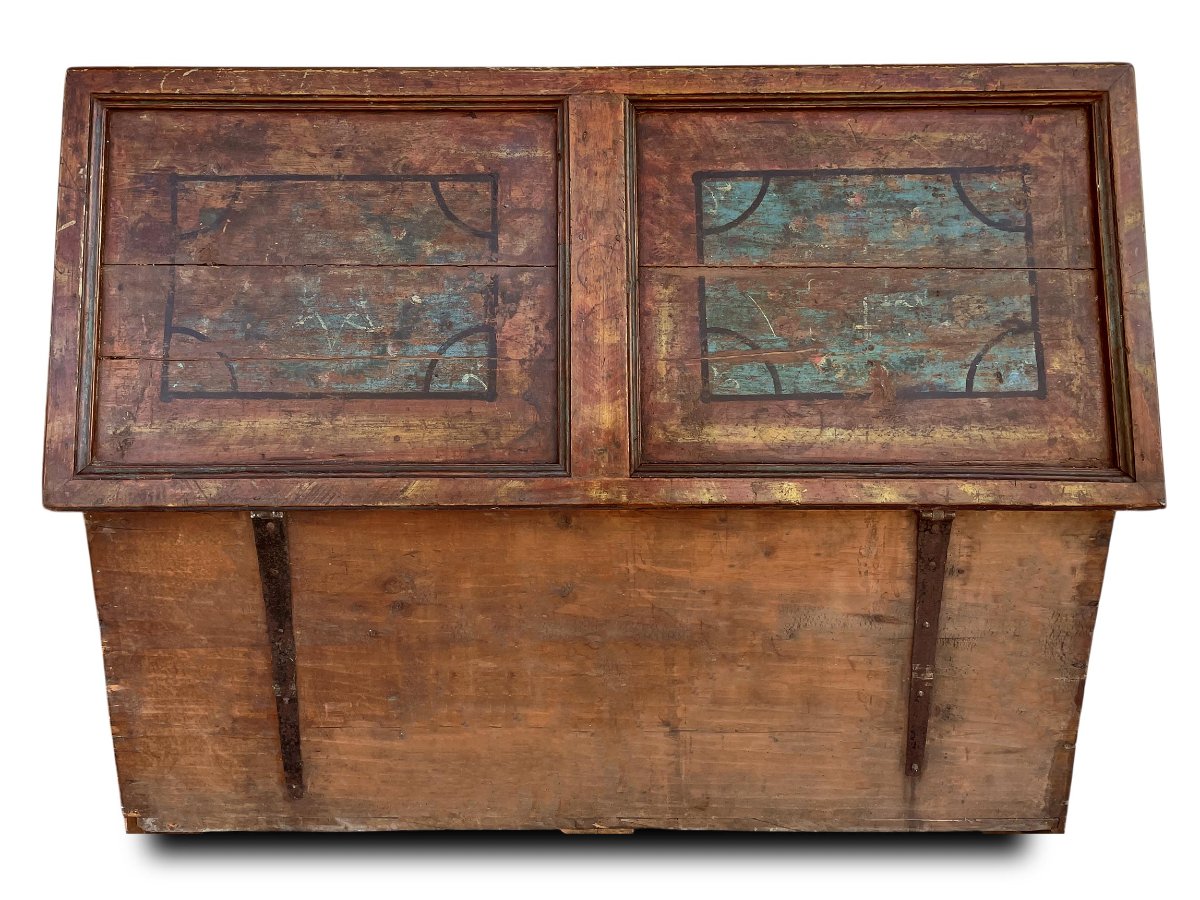 Cassapanca Dipinta Tirolese datata 1801 -photo-7