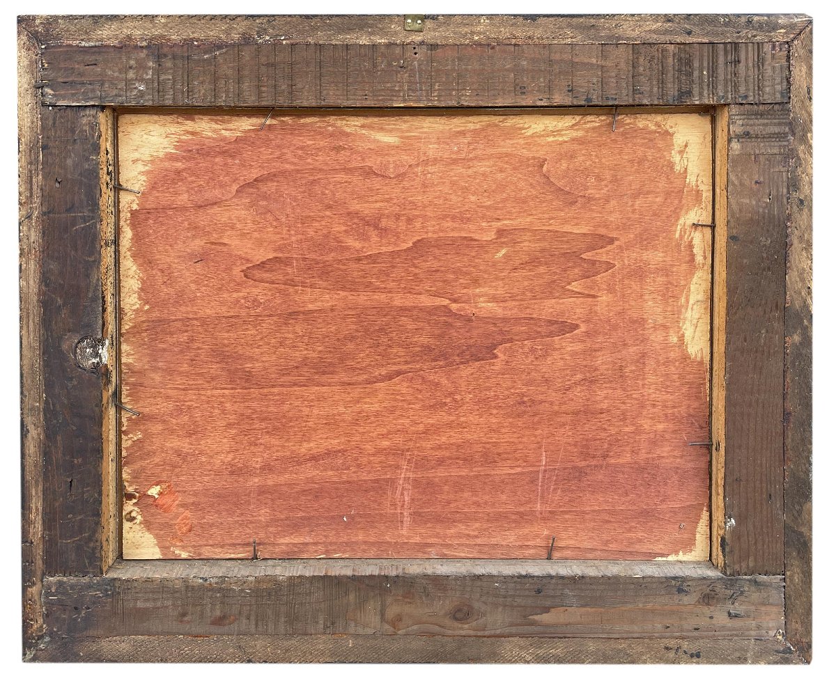 Garofani – Olio su Tavola – F. Baroni -photo-7