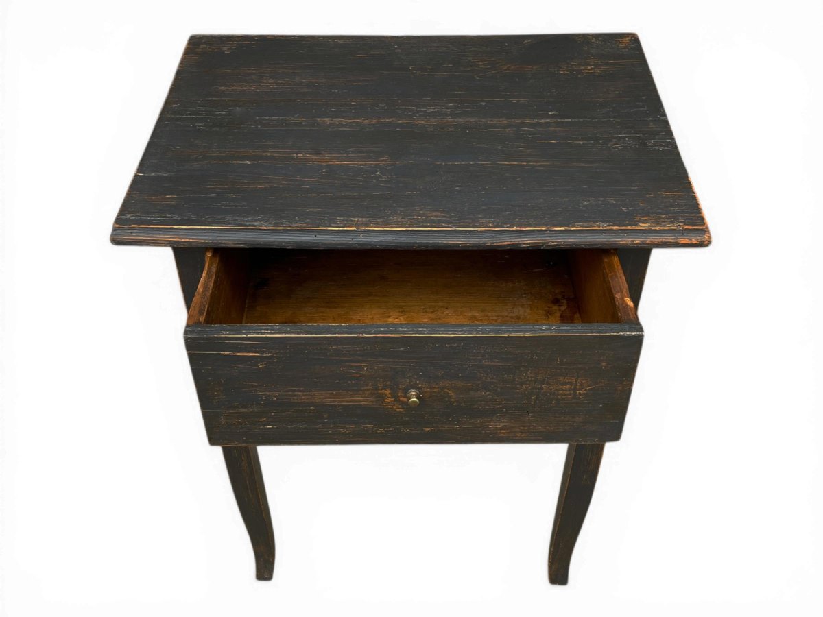 Tavolino alpino in abete del 1850 circa-photo-2