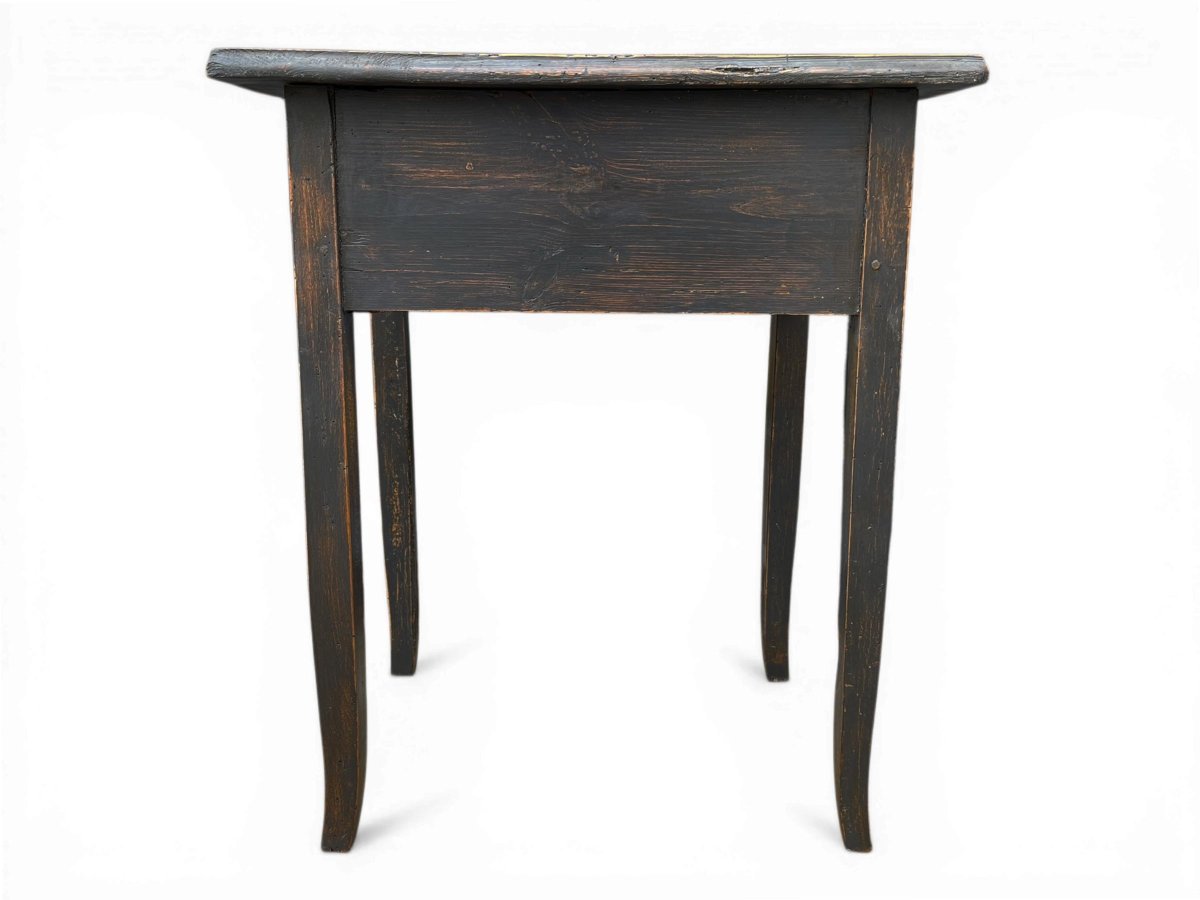 Tavolino alpino in abete del 1850 circa-photo-6