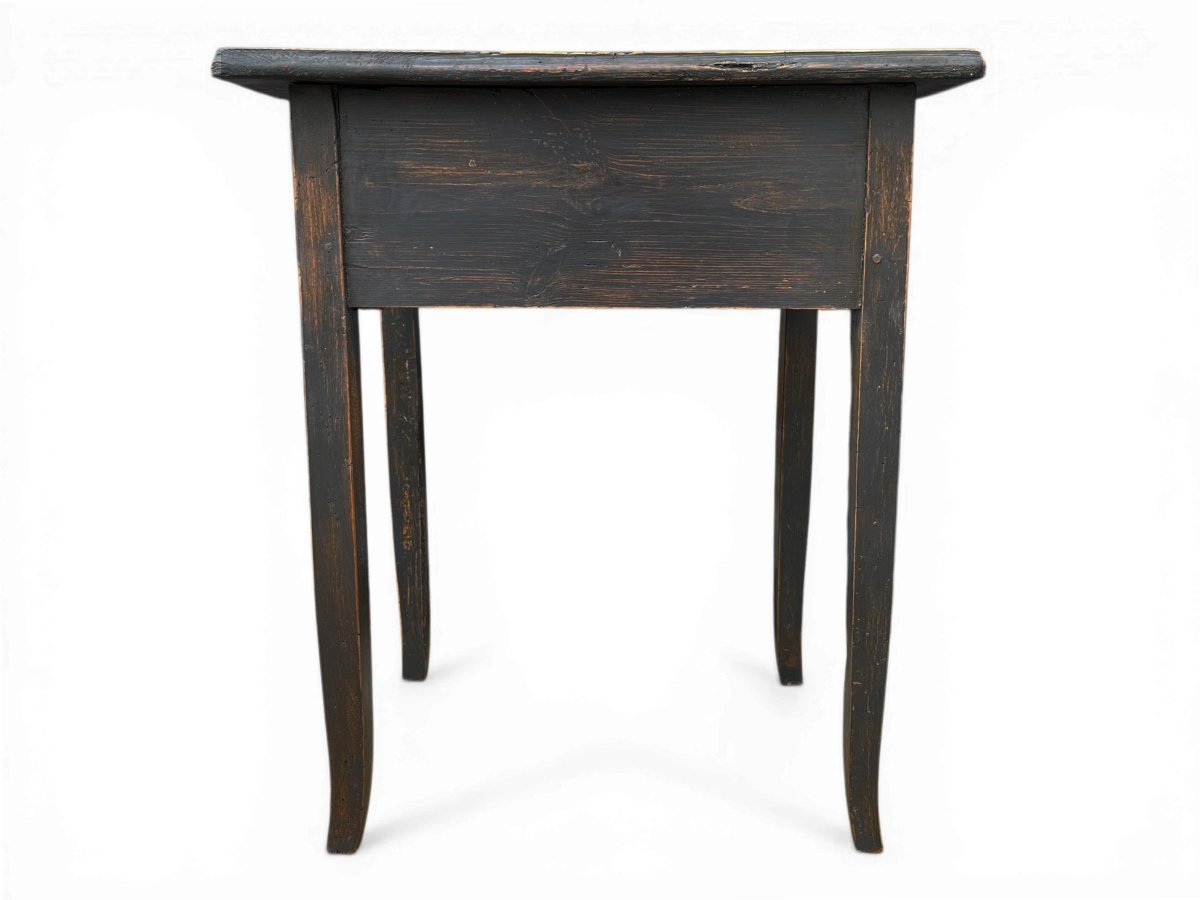 Tavolino alpino in abete del 1850 circa-photo-8