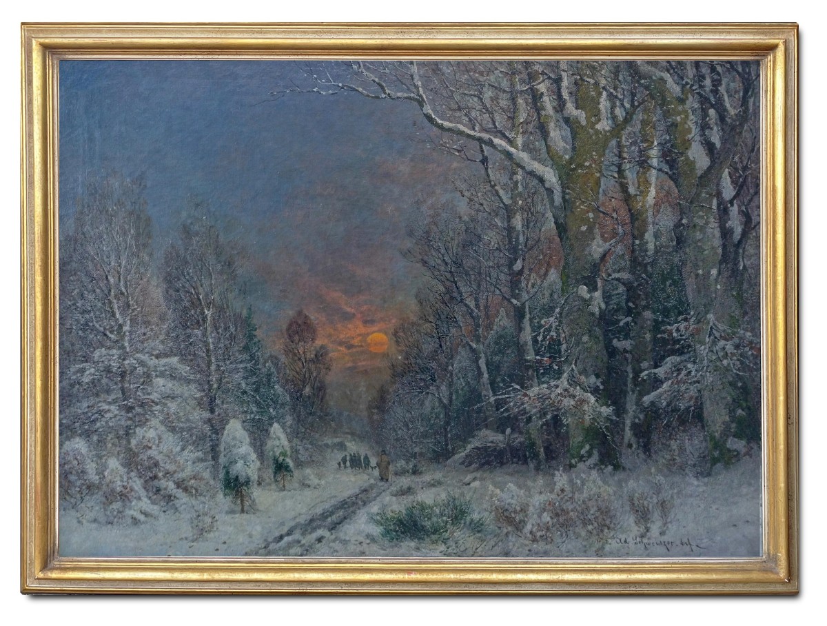 Paesaggio Notturno con Neve 