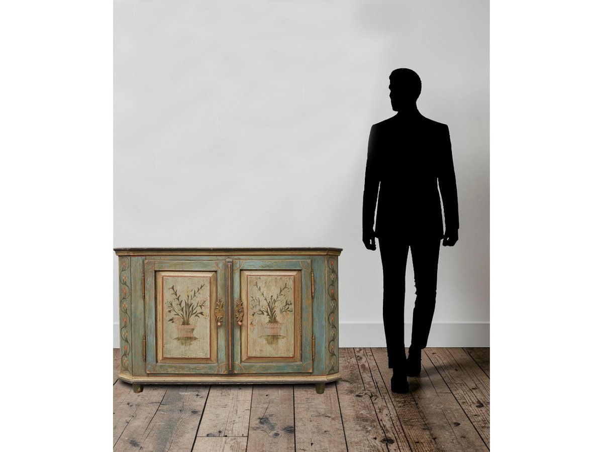 Credenza Tirolese Dipinta, epoca 1820 circa-photo-4