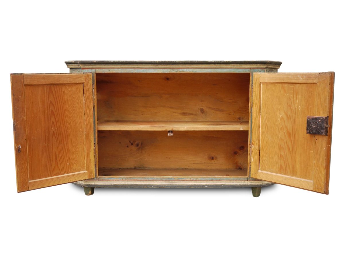 Credenza Tirolese Dipinta, epoca 1820 circa-photo-1