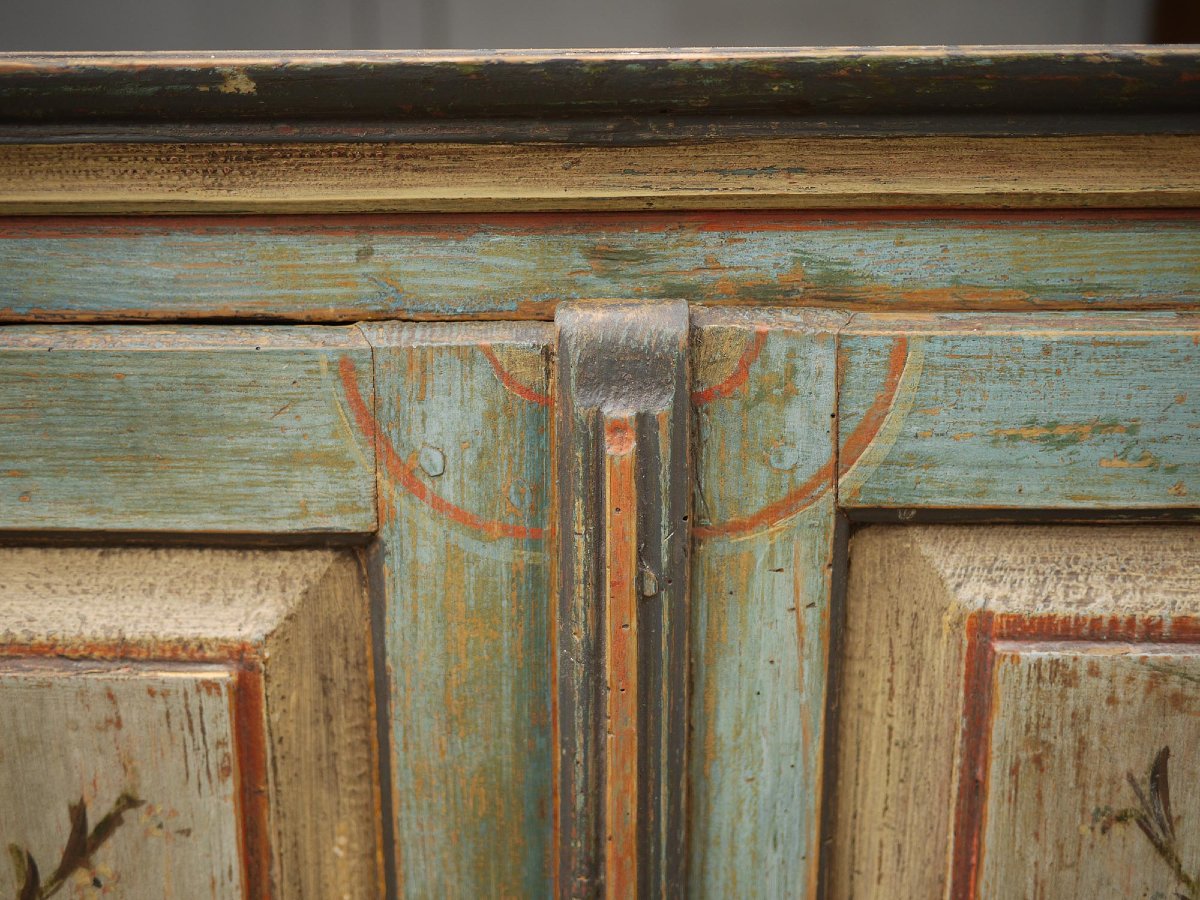 Credenza Tirolese Dipinta, epoca 1820 circa-photo-5