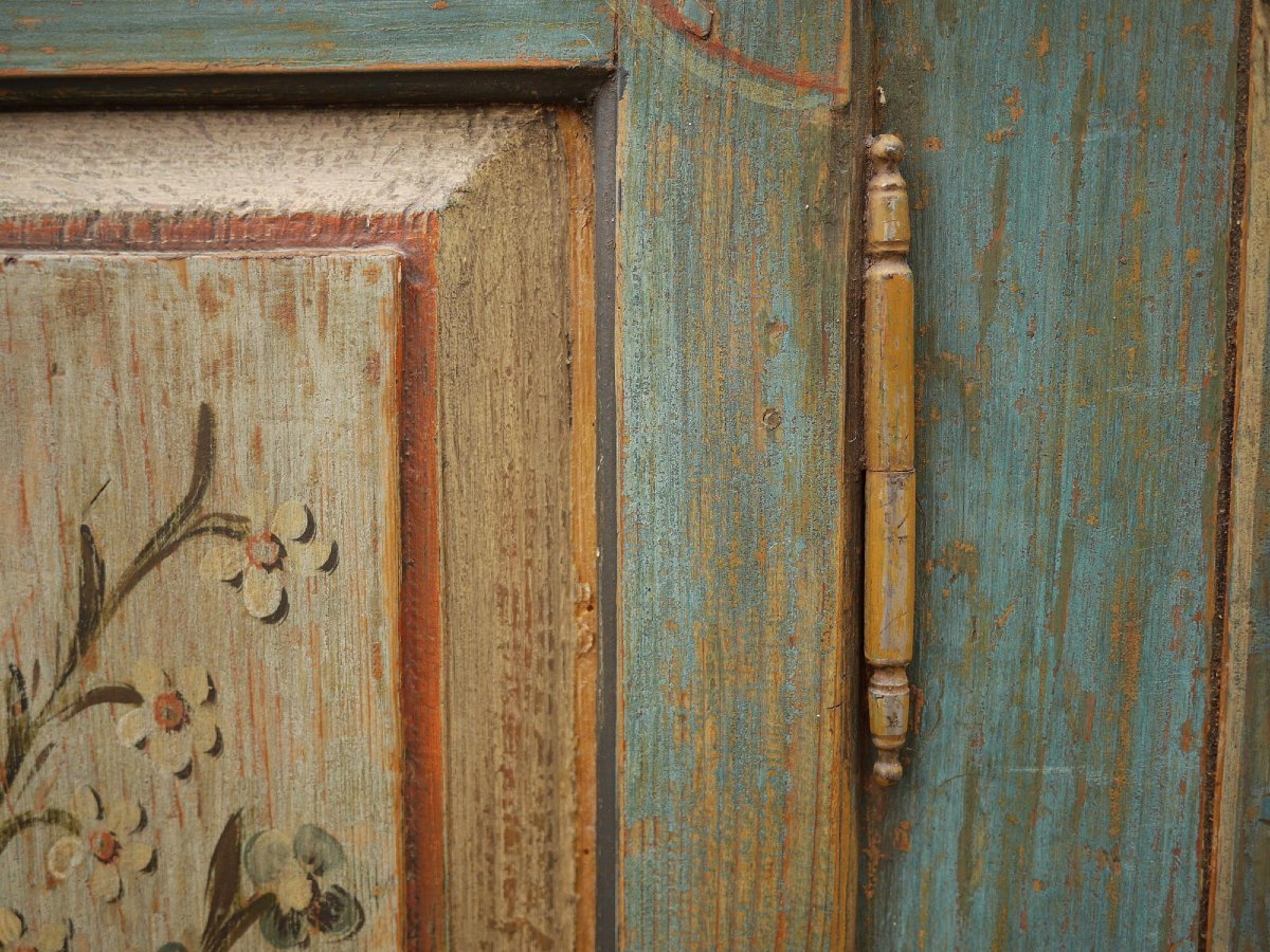 Credenza Tirolese Dipinta, epoca 1820 circa-photo-6