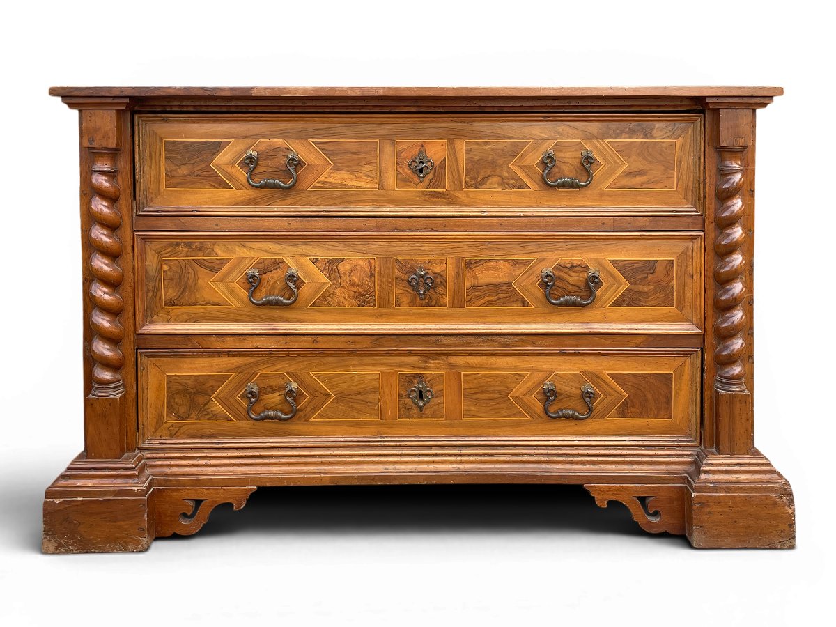 Cassettone Italiano in Noce, fine '600