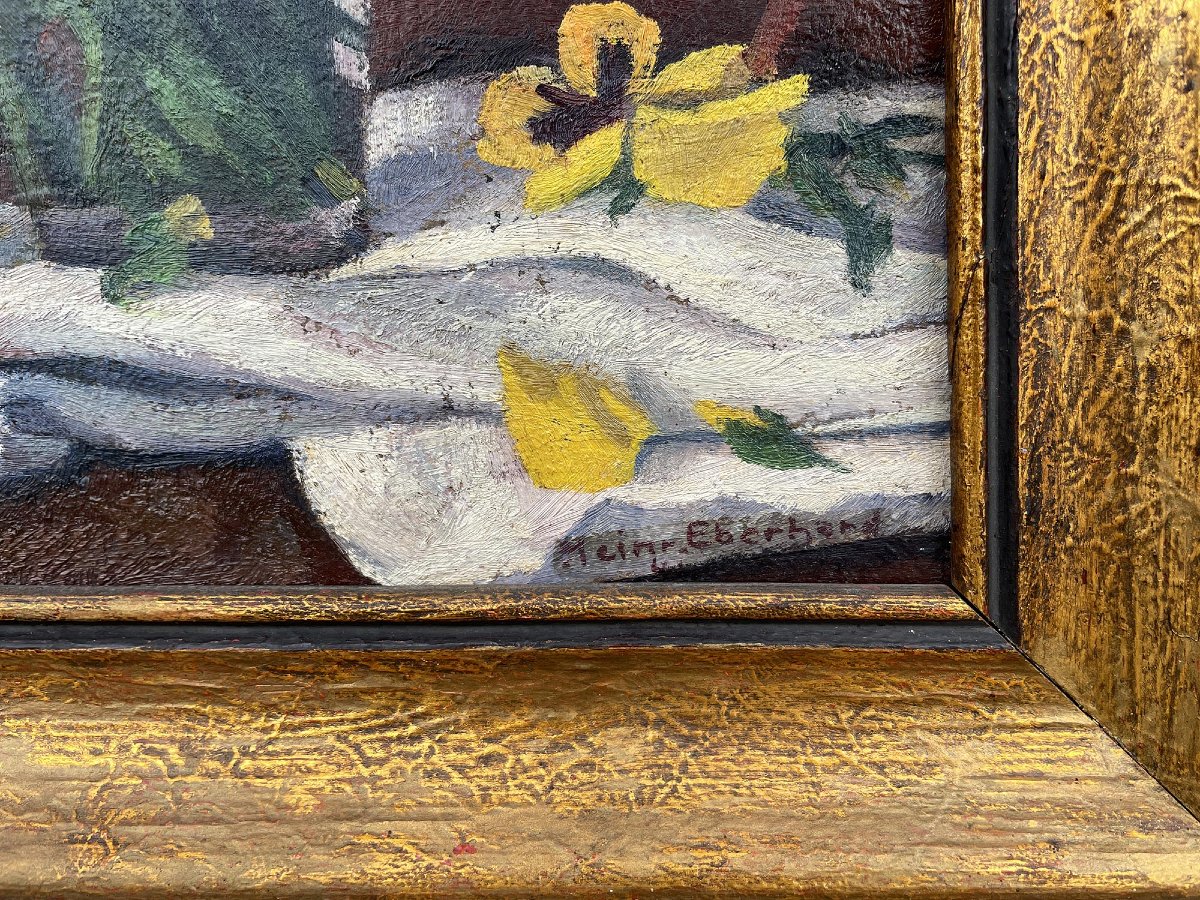 Dipinto a Olio con Fiori – Viole del Pensiero – Natura Morta Floreale Dipinto a olio con fiori -photo-3