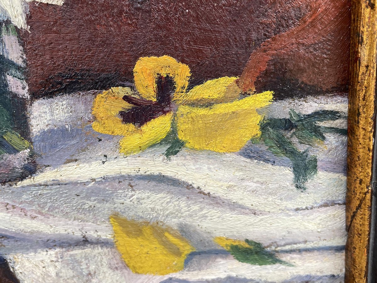 Dipinto a Olio con Fiori – Viole del Pensiero – Natura Morta Floreale Dipinto a olio con fiori -photo-4