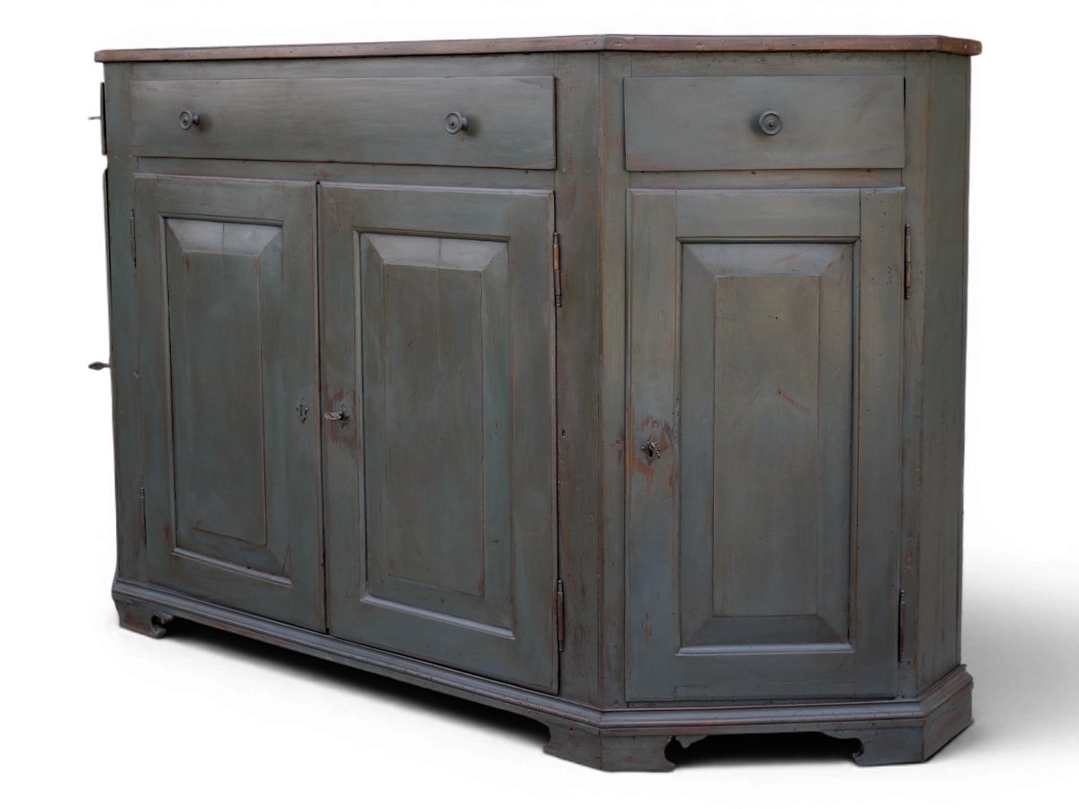 Credenza Italiana dipinta a quattro porte-photo-2