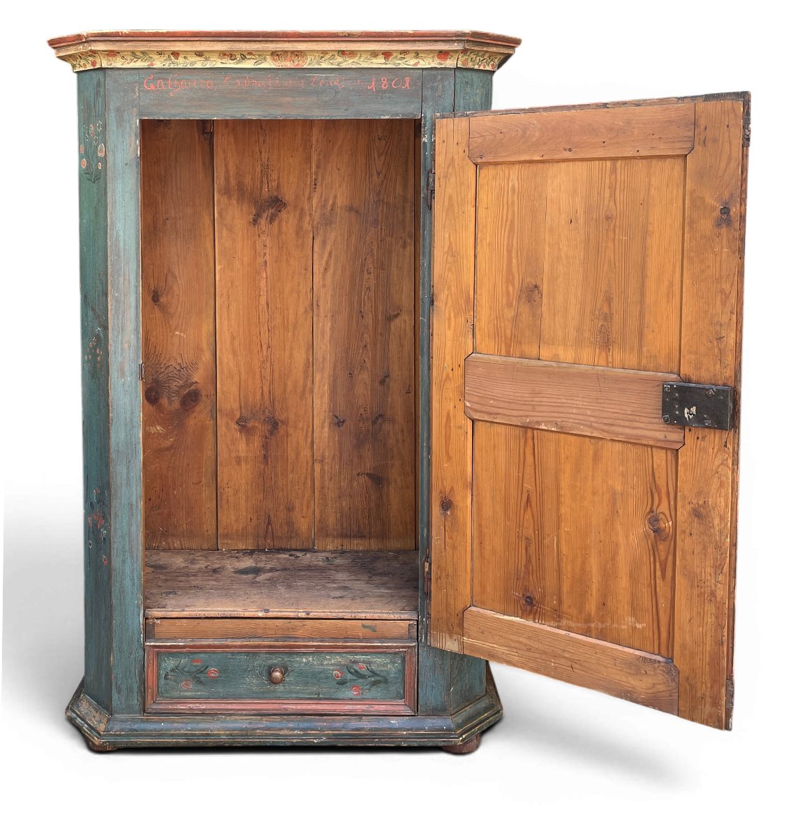 Armadio Dipinto Tirolese datato 1801-photo-4