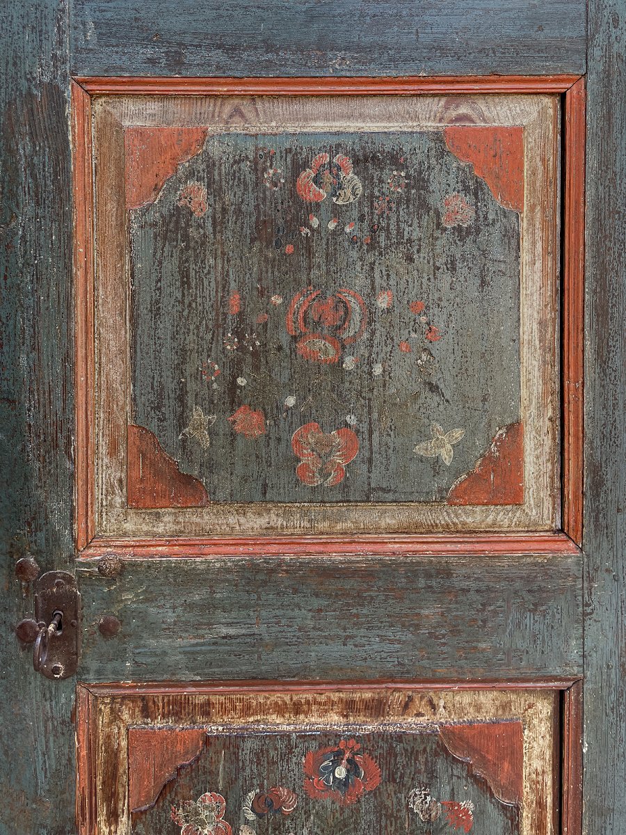 Armadio Dipinto Tirolese datato 1801-photo-1