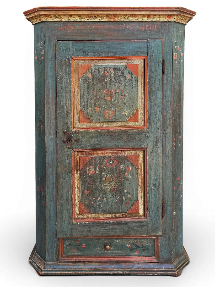 Armadio Dipinto Tirolese datato 1801