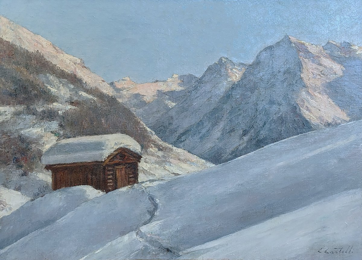 Paesaggio Innevato, Kloster Cavadurli, Silvretta, Svizzera-photo-3