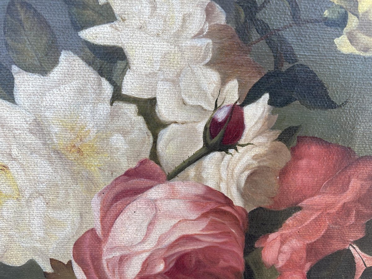 Natura morta con rose e frutta-photo-2