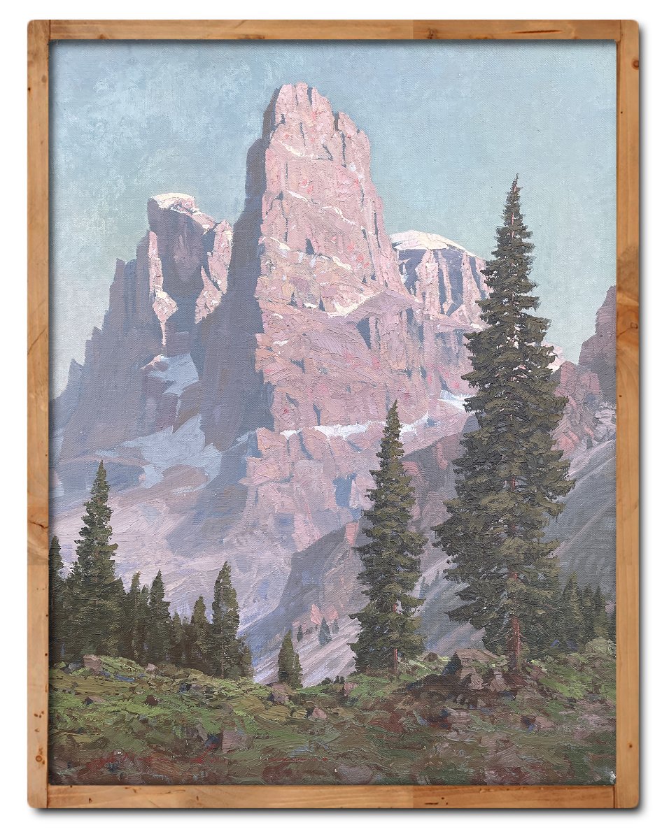 Crozzon di Brenta, Olio su tela, 1930 circa, Dipinti Antichi
