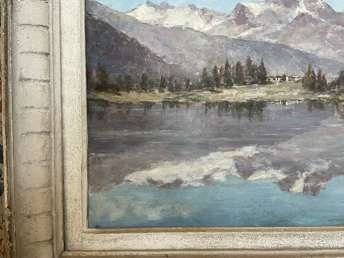 Lago di Silvaplana e Piz de la Margna, Engadina, Svizzera-photo-4