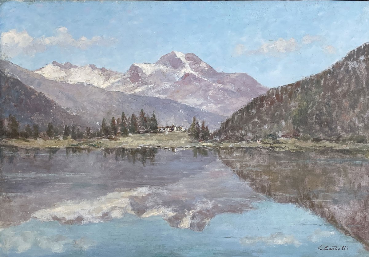 Lago di Silvaplana e Piz de la Margna, Engadina, Svizzera-photo-7