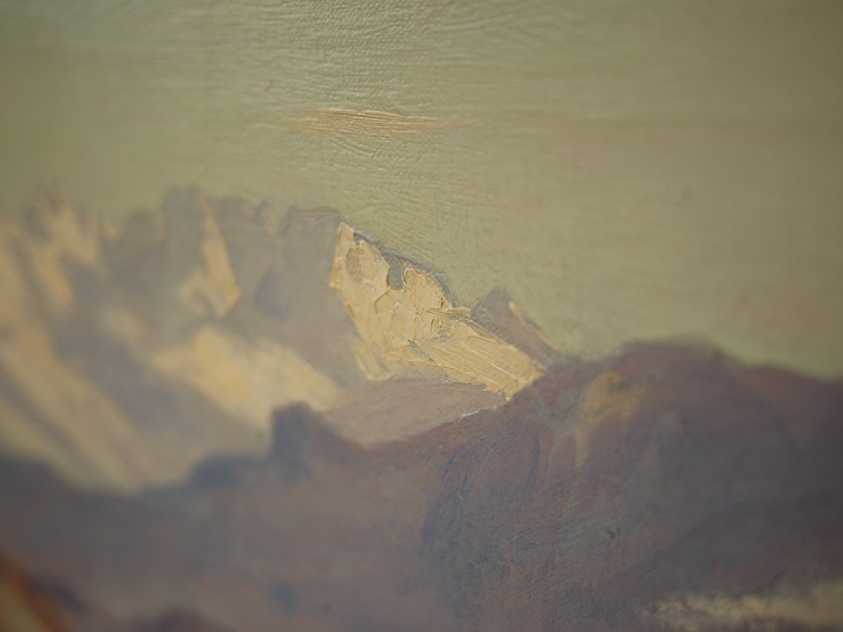 Paesaggio Alpino Estivo - Olio su tela -photo-3