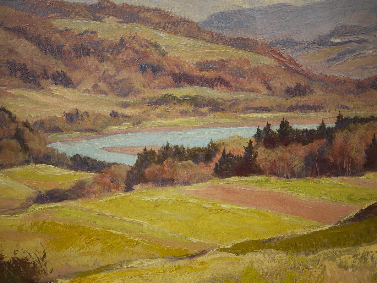 Paesaggio Alpino Estivo - Olio su tela -photo-2