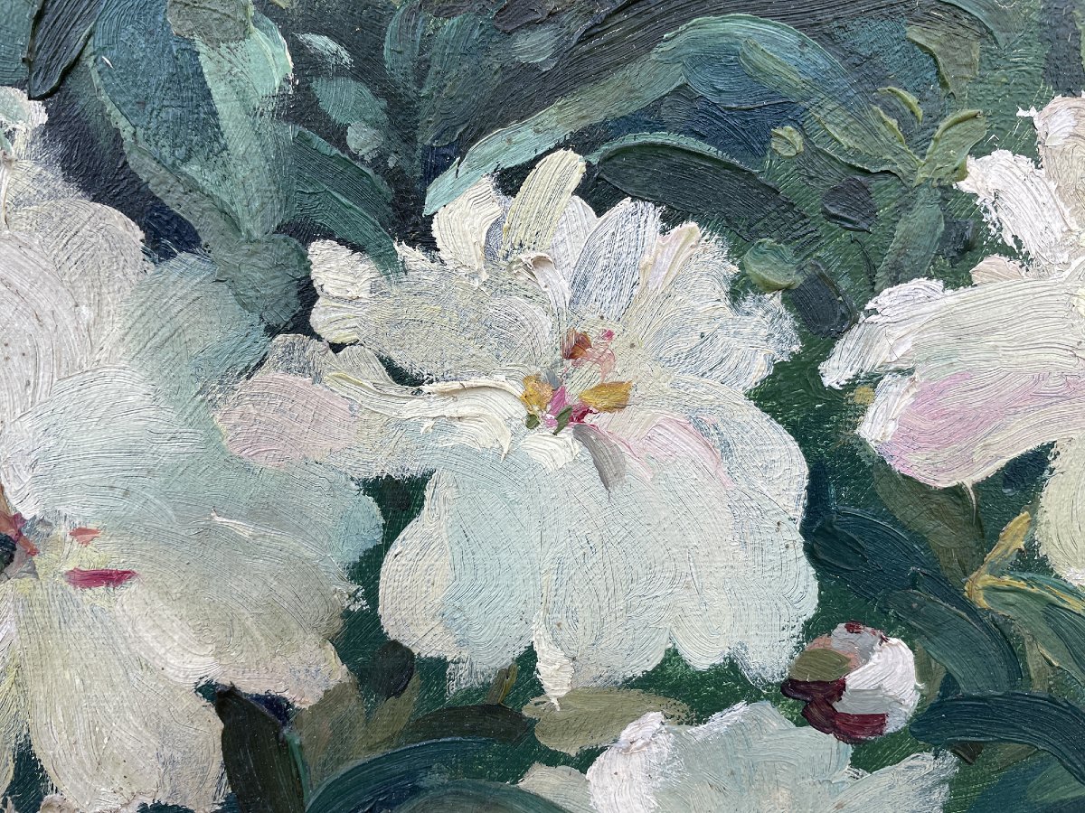 Giardino Fiorito – Alexandre Guelle – 1911 - olio su tela -photo-3