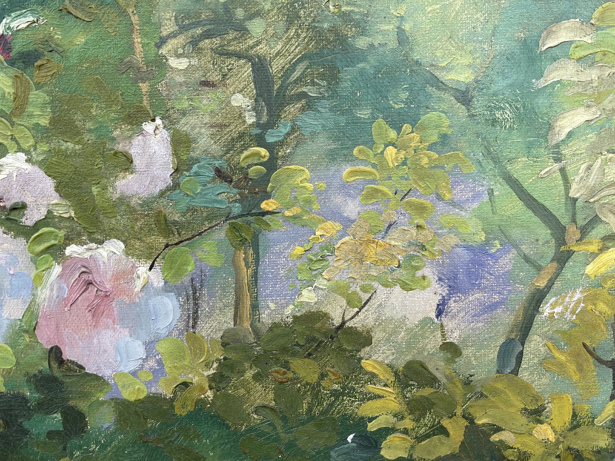 Giardino Fiorito – Alexandre Guelle – 1911 - olio su tela -photo-1