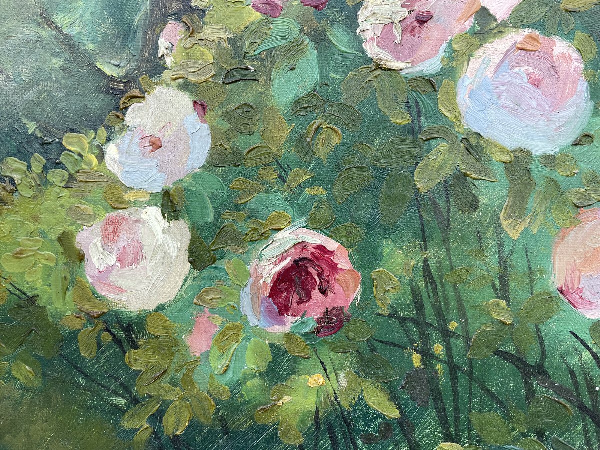 Giardino Fiorito – Alexandre Guelle – 1911 - olio su tela -photo-2