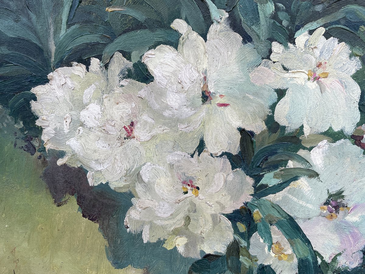 Giardino Fiorito – Alexandre Guelle – 1911 - olio su tela -photo-3