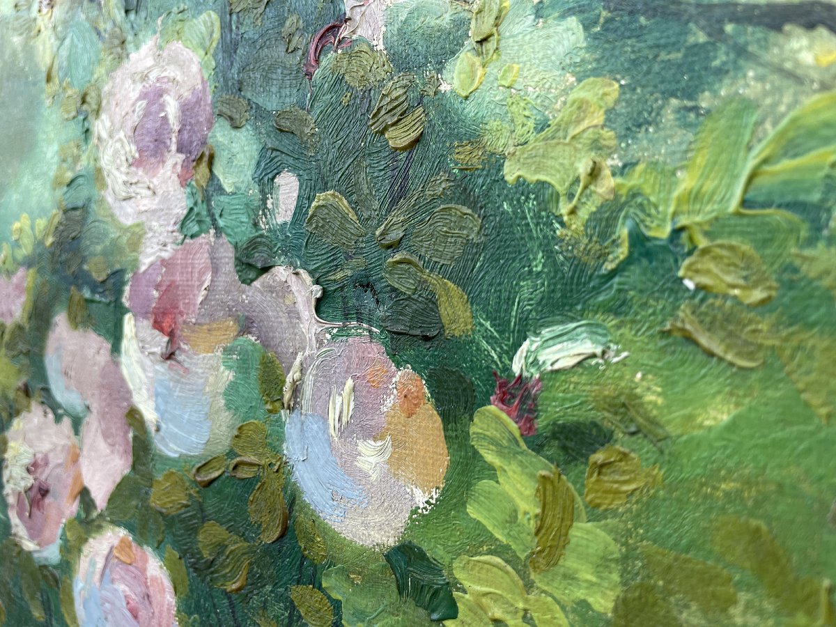 Giardino Fiorito – Alexandre Guelle – 1911 - olio su tela -photo-4