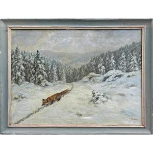 Erwin Waldow - Volpe nella neve