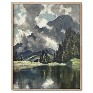 Veduta sul Lago di Limides e Tofane (Dolomiti) – Georg Grauvogl (1896 – 1986)  