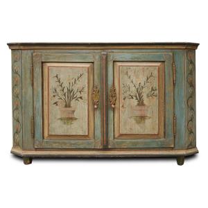 Credenza Tirolese Dipinta, epoca 1820 circa