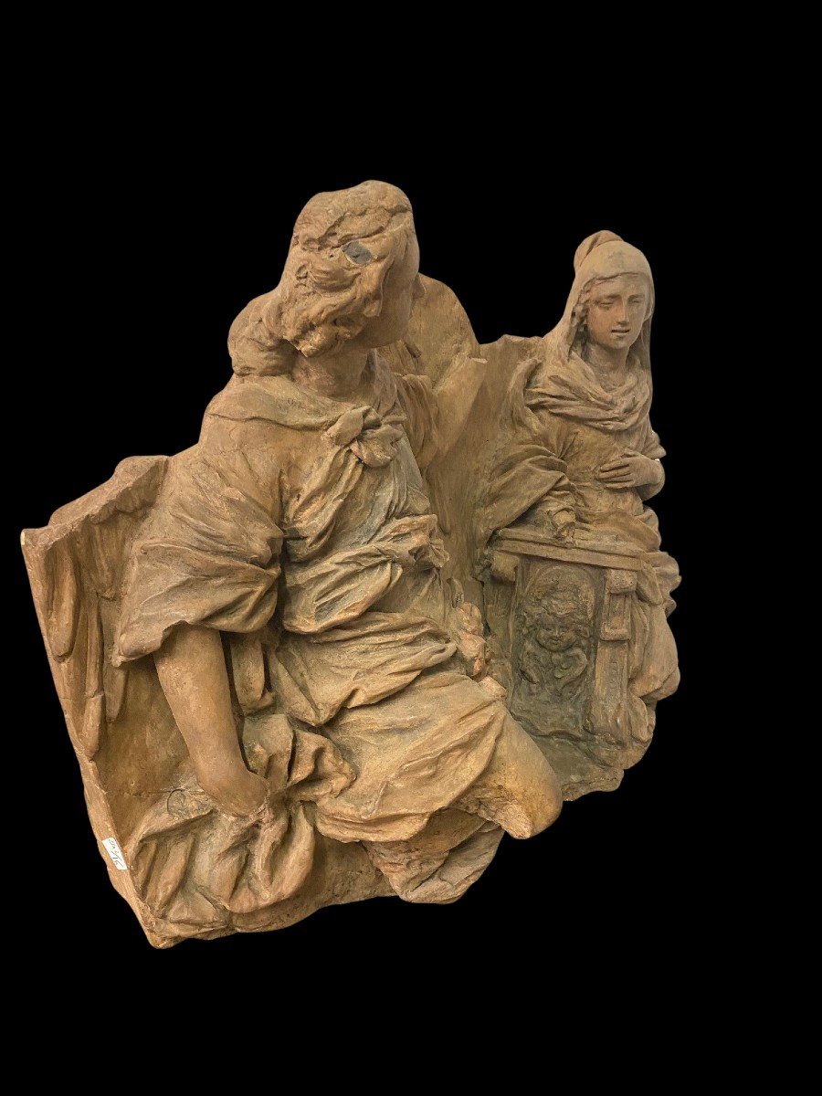 Scultura in terracotta raffigurante l'Annunciazione-photo-2